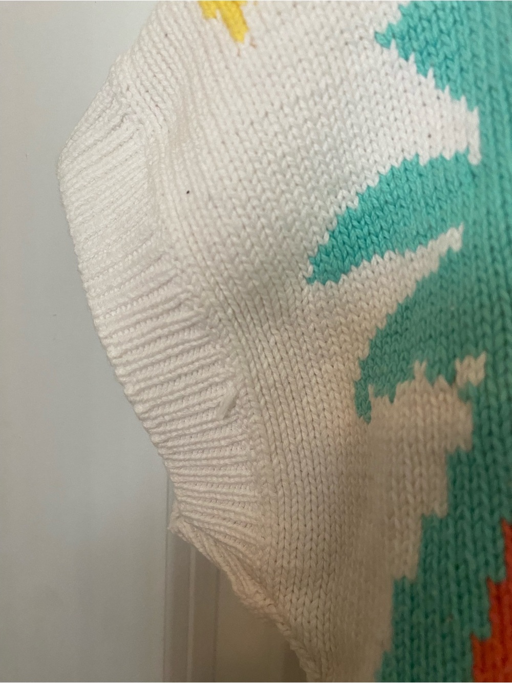80s/90s knit tunic sweater top - Picture 4 of 5